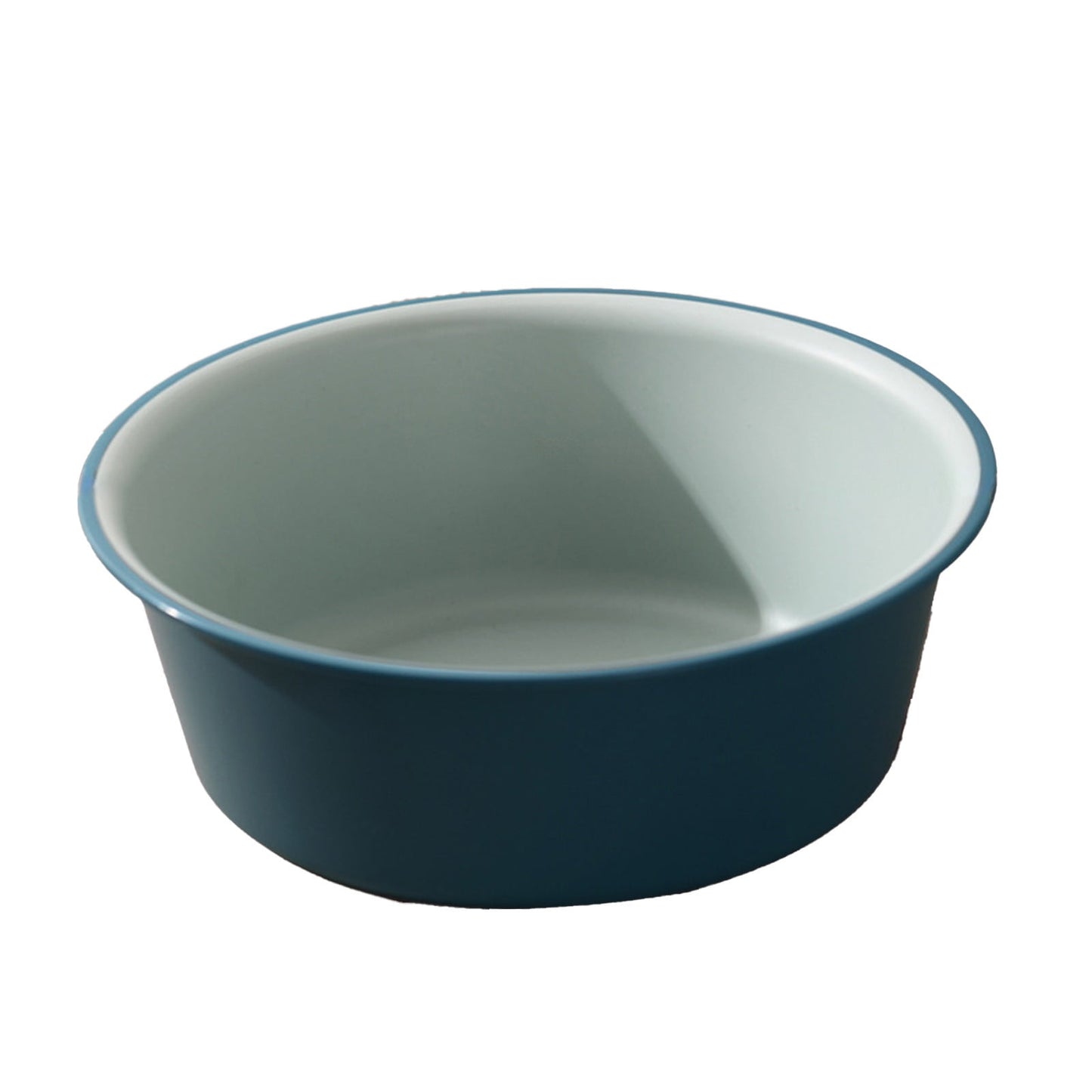 Wide Foot Wash Basin with Two-Color Design, Durable High-Temperature Plastic Washbasin for Laundry and Bathing, 13-Inch Round Shape with Large Capacity, Stable Flat Bottom for Home and Hotel Use A