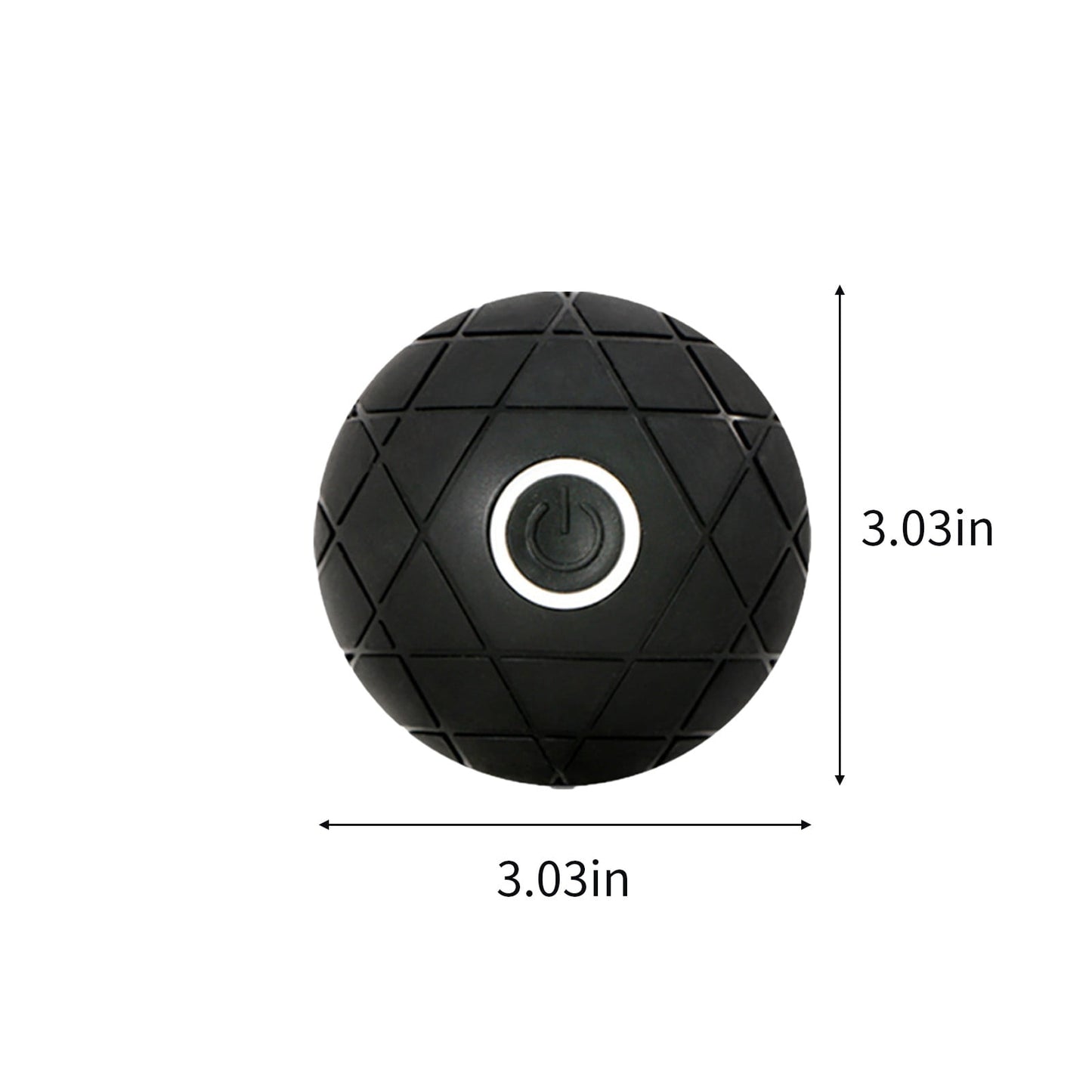 USB Rechargeable Vibration Massage Ball, Portable Fascia Ball with 3 Speed Modes for Muscle Relaxation, Ergonomic Design for Fitness and Yoga Recovery, Compact and Easy to Carry