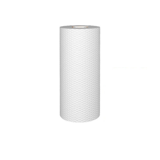 Cleaning cloths on a roll - Reusable kitchen paper - Cleaning cloths - Dish cloths - Miracle cloths - Disposable wipes - Kitchen roll - Dust cloths - Dry and wet - Oil absorbent - Cleaning roll - Cleaning supplies - White - 1 roll