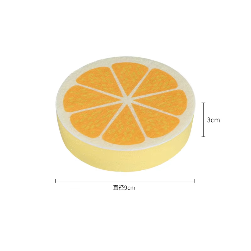 Kitchen Cleaning Sponge | Thick scouring pad | Suitable for dishes, pans, and fruit bowls | Powerful cleaning, durable, and long-lasting(watermelon)