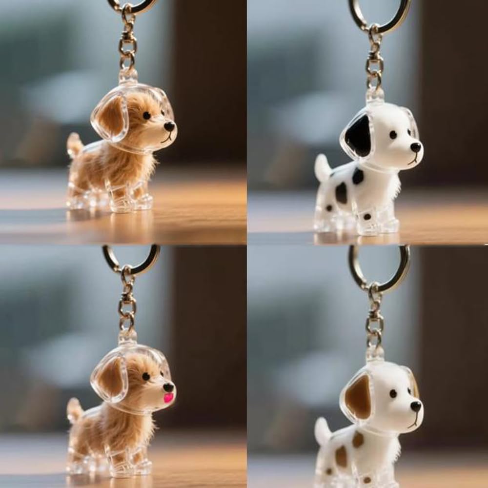 Keychain - Memory Capsule Pendants - Dog Hair Collection - DIY - 1 piece