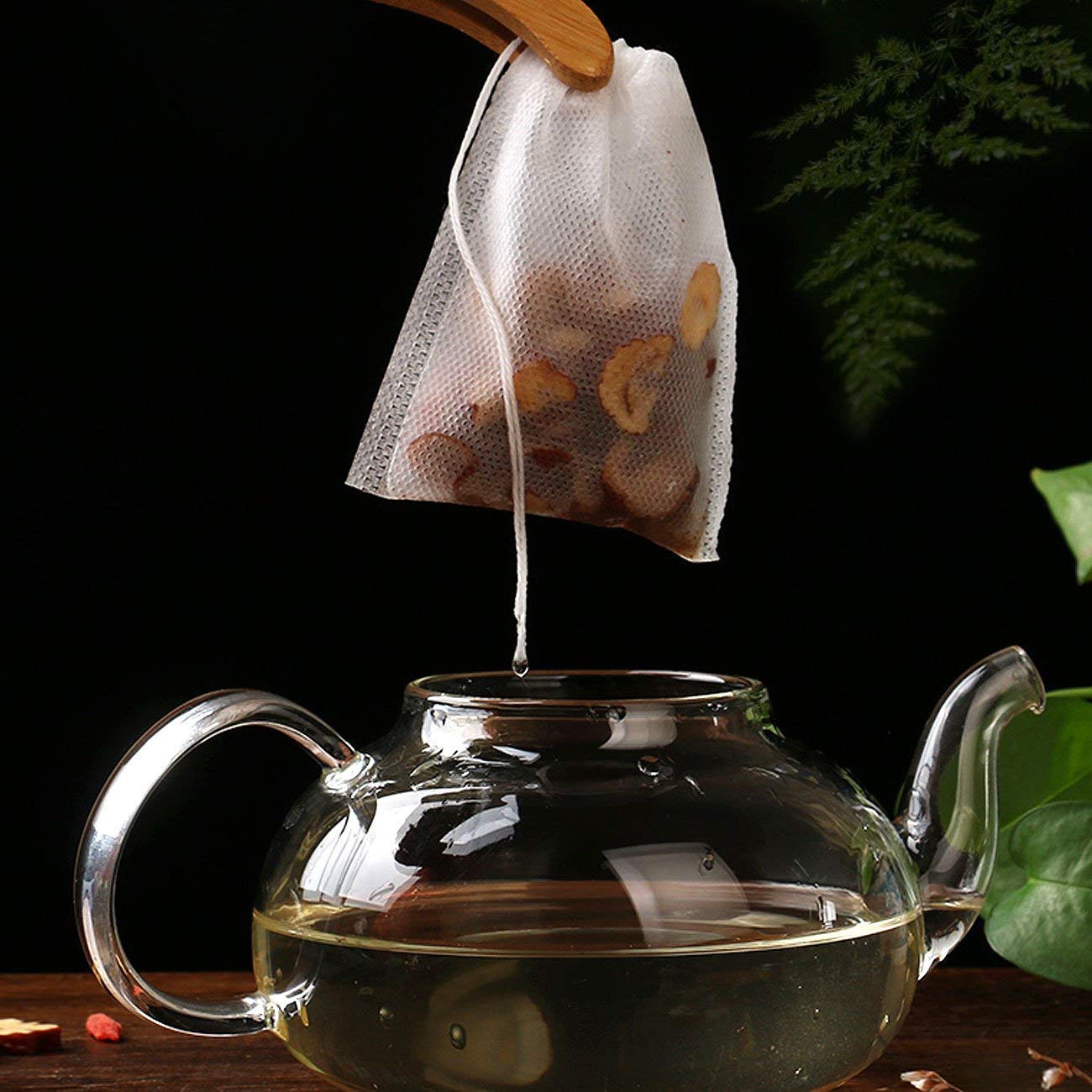 Tea Bags - Empty Tea Bags - Tea Filters - Coffee Filters - Filter Bags - Herbal Bags - Tea Strainer - Disposable Tea Filters - Drawstring Bags - Loose Tea - Ground Coffee - Bulk Pack - Unscented - 7 x 9 cm - White - 400 Pieces
