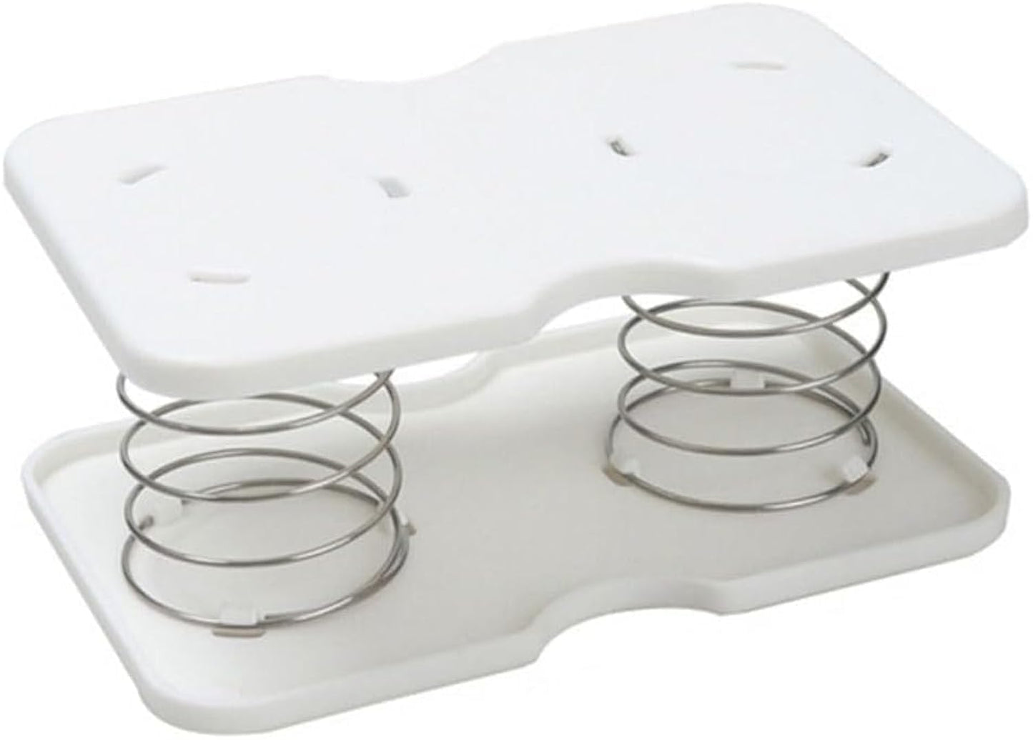 Tissue Box Spring - Tissue Holder - Tissue Box Lift - Tissue Box Base Support - Tissue Dispenser - Spring Holder - Napkin Holder - Tissue Storage Box - Bathroom Organizer - Toilet Accessories - Kitchen Gadget - White - 1 Piece