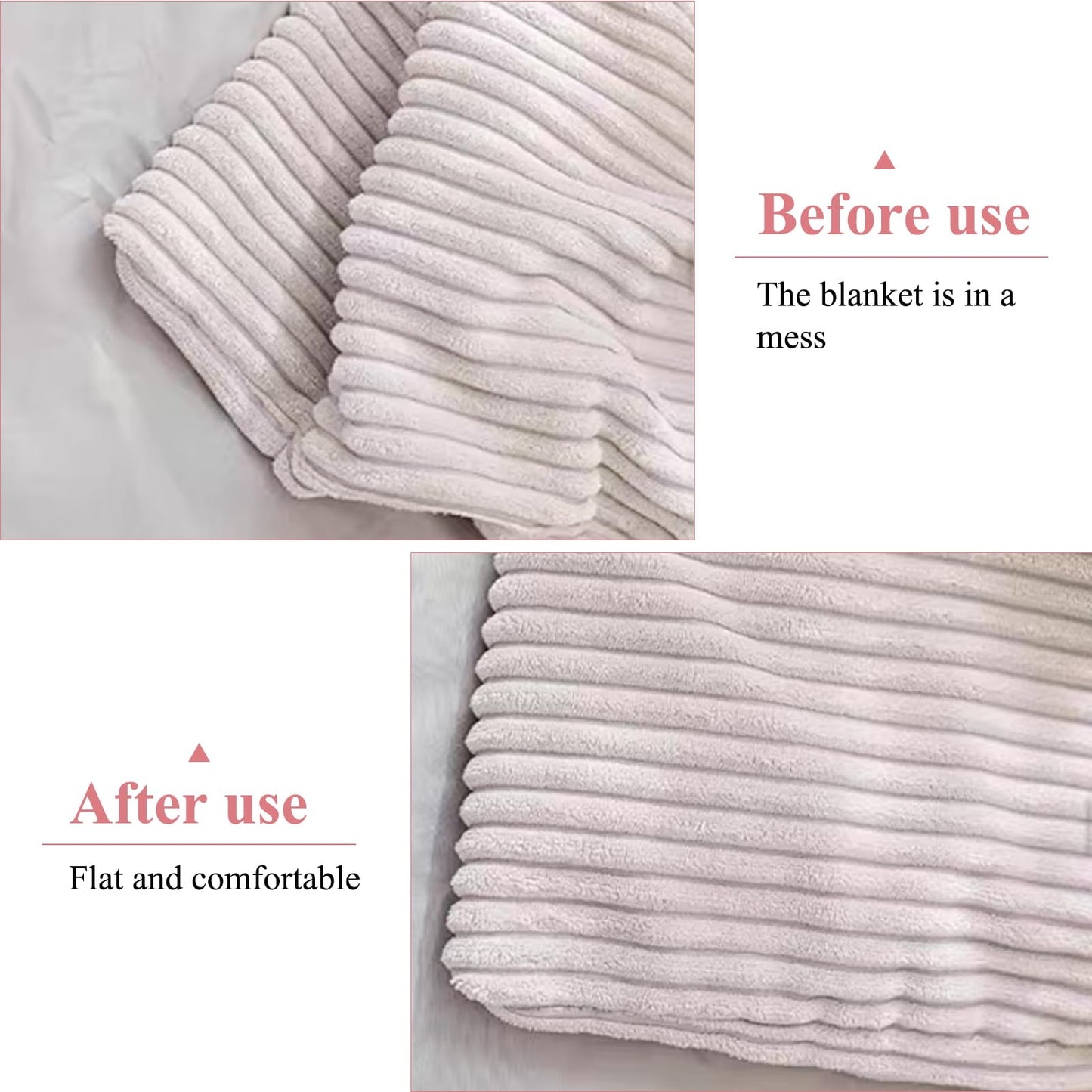 Duvet Clips - Duvet Clamps - Needle-Free Duvet Holders - Duvet Cover Clips - Sheet Clips - Anti-Slip - Bedding Accessories - Curtain Clips - Blanket Clips - Fastening Clips - Bedroom Gadgets - Home Accessories - White - 20 Pairs
