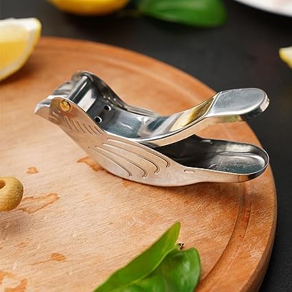 Lemon Squeezer - Manual Citrus Juicer - Lime Squeezer - Hand Squeezer - Kitchen Gadgets - Lemon Squeezer - Bird - Fruit Squeezer - Cocktail Accessories - Tableware - Gift - Orange Squeezer Hand - Stainless Steel - Silver - 1 Piece