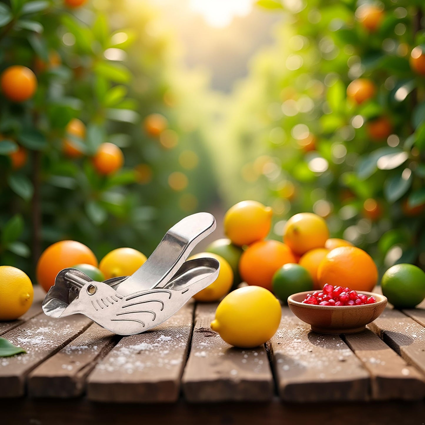 Lemon Squeezer - Manual Citrus Juicer - Lime Squeezer - Hand Squeezer - Kitchen Gadgets - Lemon Squeezer - Bird - Fruit Squeezer - Cocktail Accessories - Tableware - Gift - Orange Squeezer Hand - Stainless Steel - Silver - 1 Piece