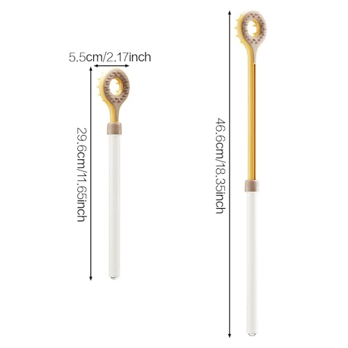 Massager - Back Massager - Telescopic Massager - Portable Massager - For Men, Women, Fathers, Mothers - Women's Gifts - Father's Gifts - Mother's Gift - Festive Gift - Christmas Gift - Yellow - 1 Piece