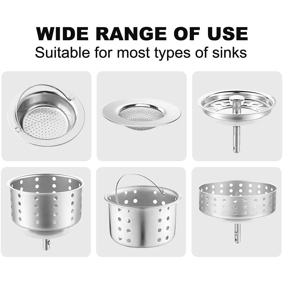 Sink Filter Bags - Sink Strainer - Sink Filter - Disposables - Sink Organizer - Anti-Clogging - Kitchen Accessories - Drain Strainer - White - 200 Pieces