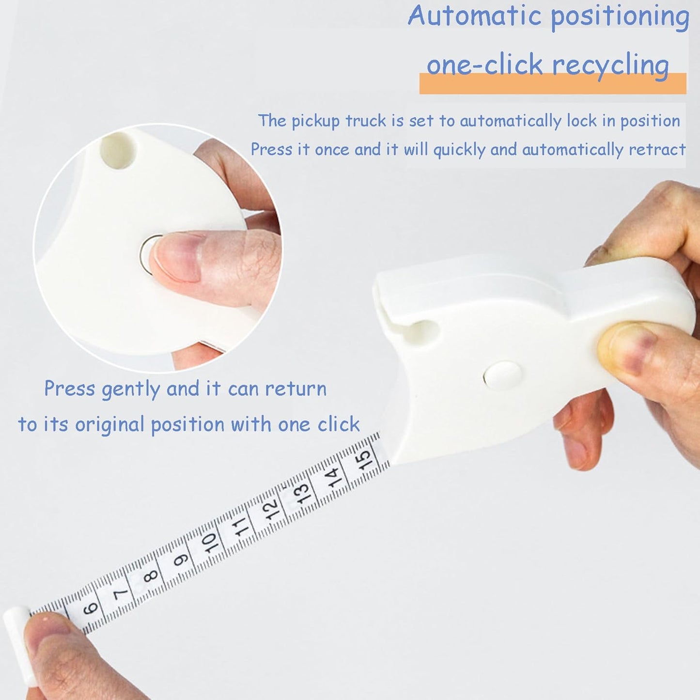 Measuring Tape - Body Measuring Tape - Circumference Measurement - Losing Weight - Waist Measurement - Fitness Accessories - Centimeter - Tailor's Tape - Roll-up - Body Measurement - Muscle Mass - Waist Circumference - Measuring Tape - White - 1 Piece