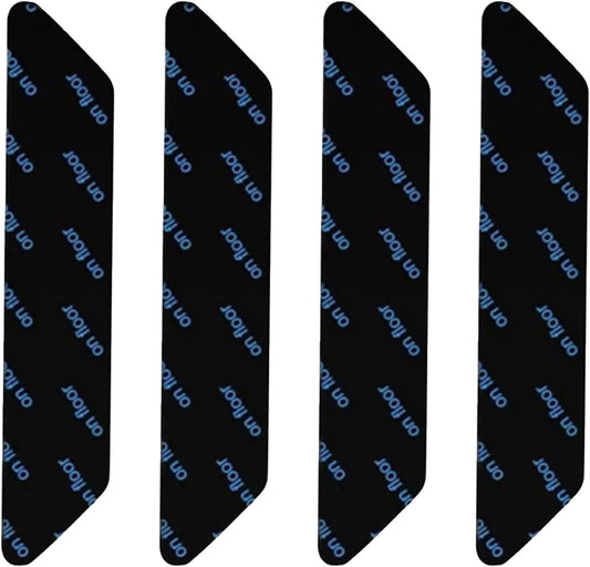 Carpet stoppers - Anti-slip mat - Rug grippers - Rug stopper - Anti-slip stickers - Rug fixer - Sofa cover stopper - Ultra-thin stopper - Carpet undermat - Discreet - Sofa stopper - Black - 4 Pieces