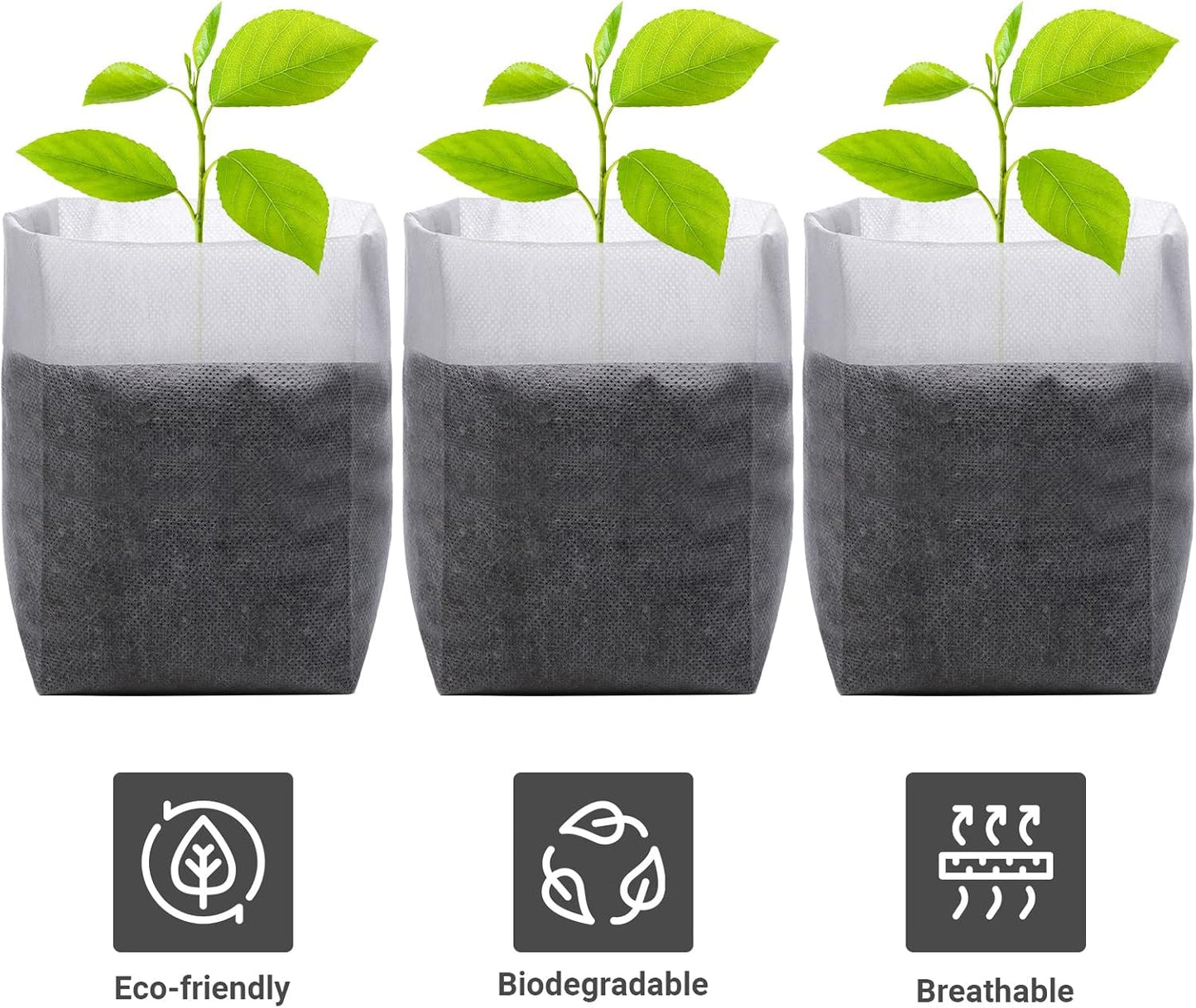 Grow Bags - Gardening - Grow Pots - Vegetable Garden - Seedlings - Plant Bags - Non-woven Grow Bags - Growing Set - Breathable Fleece - Vegetable Garden Package - Combination Set - Sowing - Cuttings - Mix - Vegetable Garden - Vegetable Gardening - Sustain