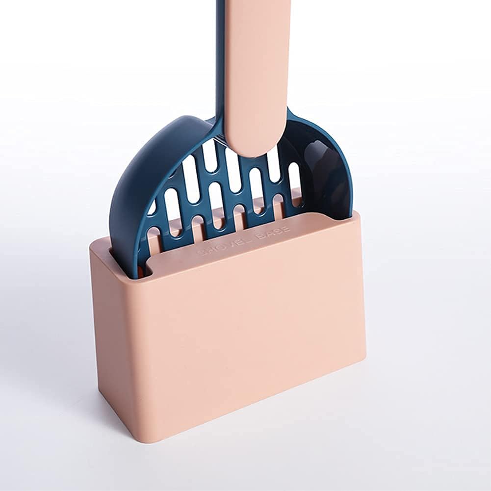 Cat Litter Scoop - Cat Litter Scoop - Cat Litter Scoop - Cat Litter Scoop - Cat Litter Accessories - Cat Litter Scoop with Holder - Cat Toilet Cleaning - Cat Litter Sieve - Cat Litter Scoop - Pet Supplies Cats - Sturdy Plastic Scoop - Green - 1 Piece