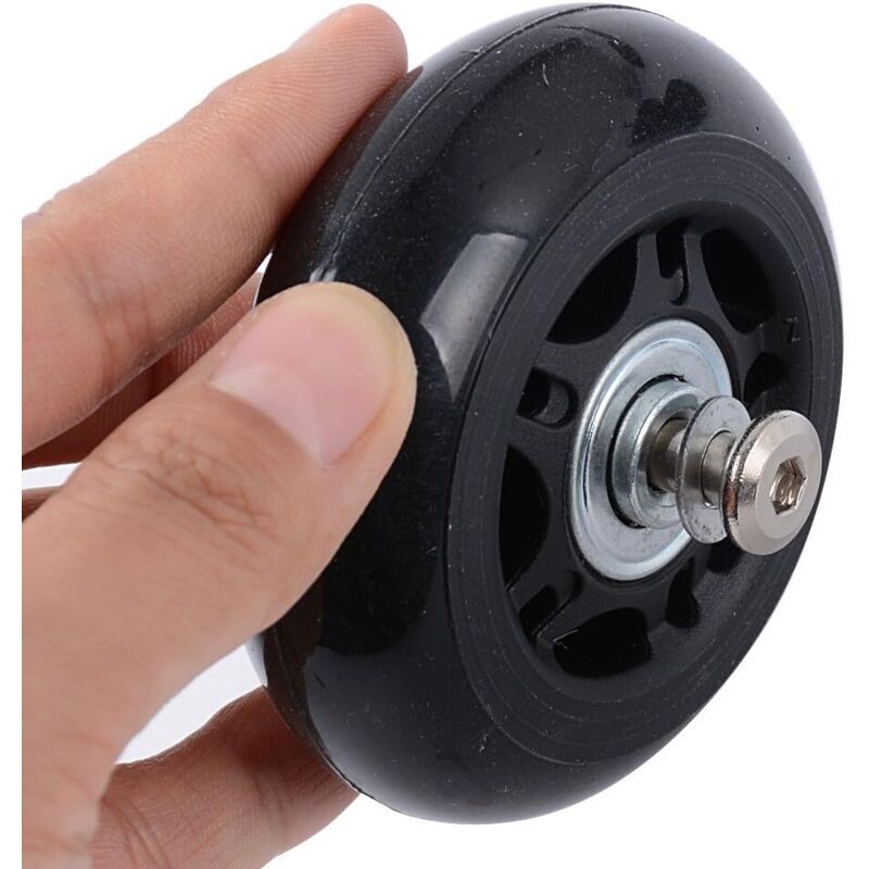 2 Pcs Suitcase Replacement Wheels Rubber Luggage Repair Kit, 45 x 18 mm