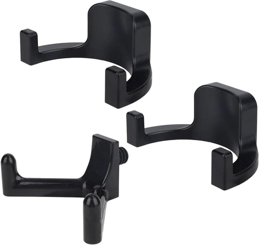 Jhubers Goods - Sanding Hooks - Tool Hangers - Plastic - Sanding Boards - Organization Accessories - Rakes - Shovels - Hammers - Black - 3 pieces - Compatible with - Plastic U-shaped - V-shaped - Storage Accessories