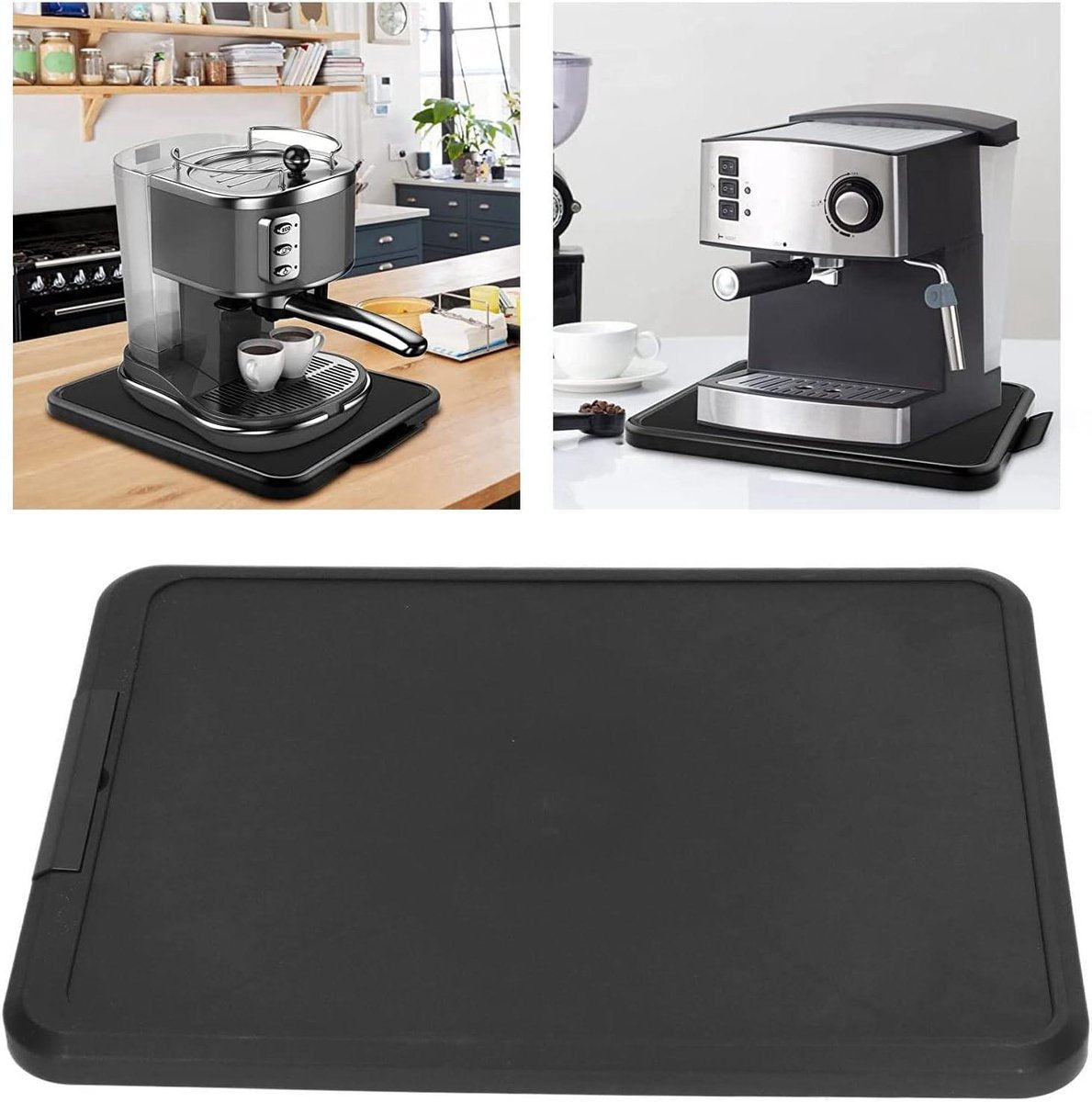 Allecto Kitchen Appliance Sliding Tray - Rolling Tray - Handy - Black - Storage Accessories - Suitable for various models - Kitchen Appliance Storage System