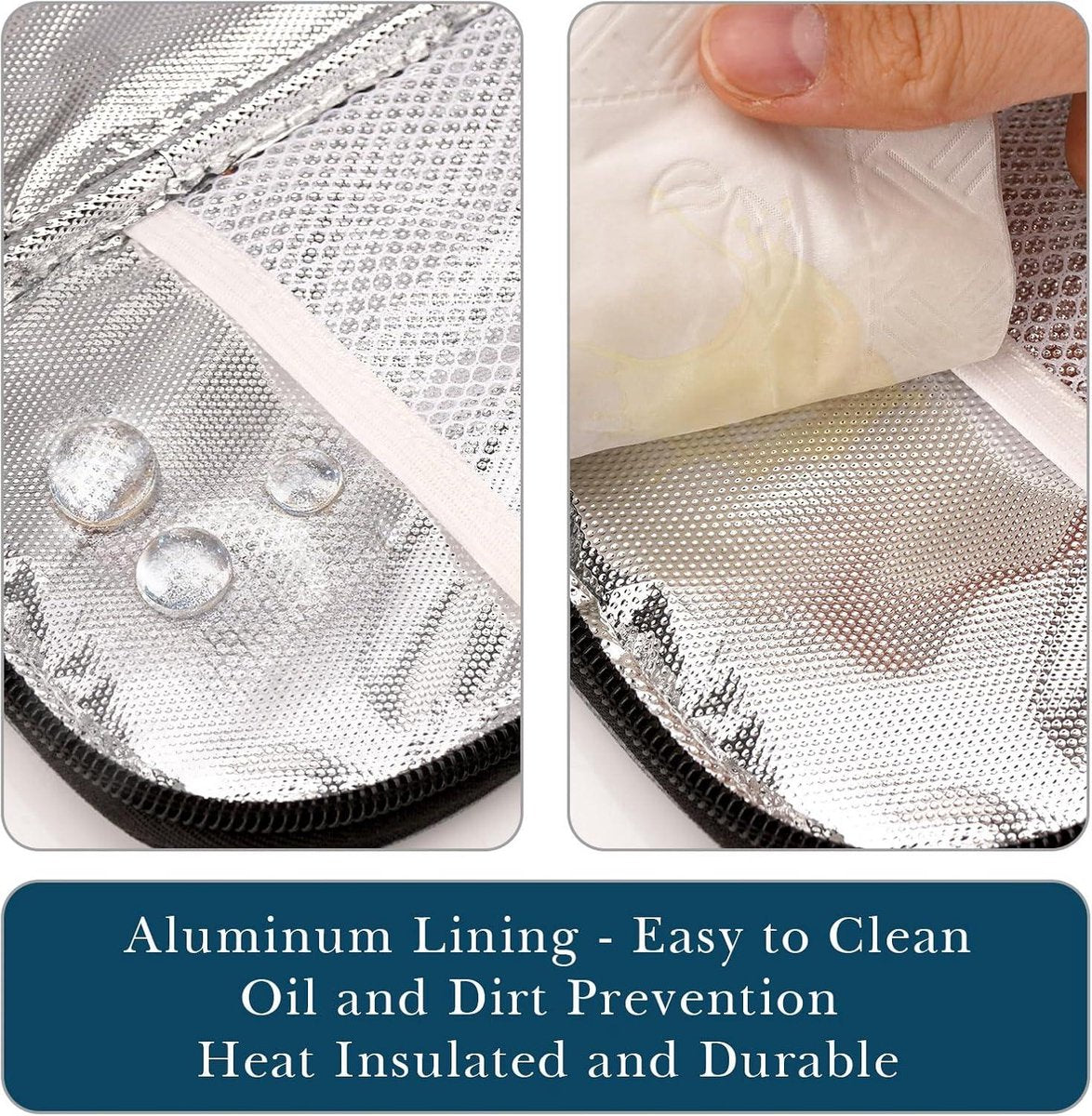 Allecto - Travel Snack Bags - Thermally Insulated Container - Fruit - Lightweight - Leak-Proof Cooler Bag - Portable - Storage Accessories - Picnic - Grey - Suitable for model XYZ.