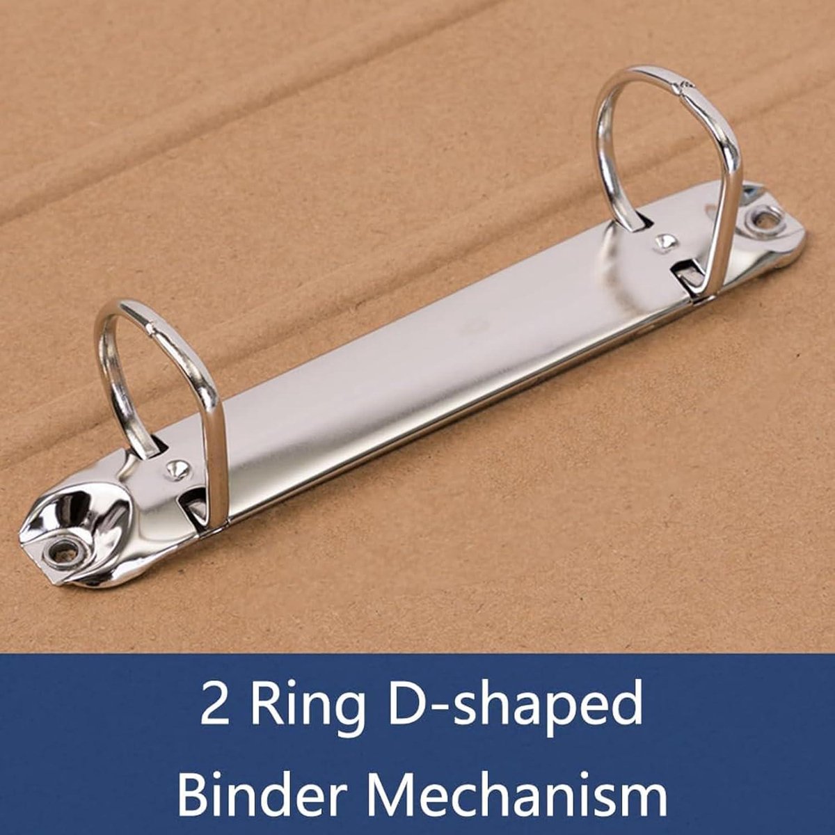 5 pieces D-shaped metal clip ring binder mechanism - set of 2 ring binders for papers, textbook, documents - school supplies - storage accessories