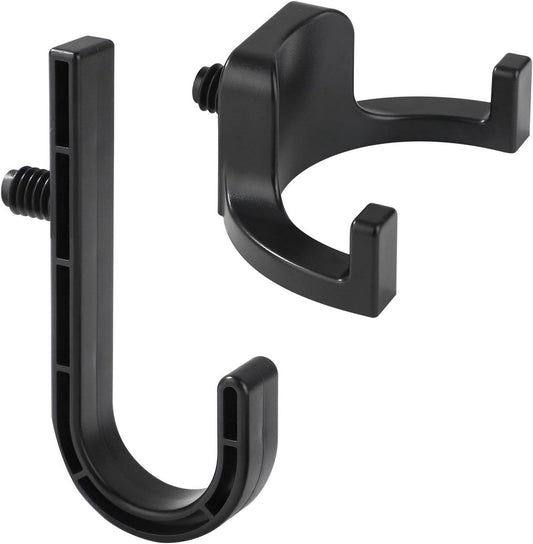 Allecta - Set of 2 Storage Hooks for Sheds | V-Shaped Tool Hooks | Storage Accessories - Black | Suitable for Craftsman Sheds