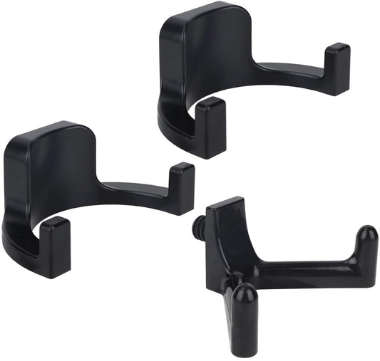 sanding hooks compatible with Suncast and Craftsman, plastic U- and V-shaped tool hangers, storage accessories for sanding boards, rakes, shovels, and hammers (black)