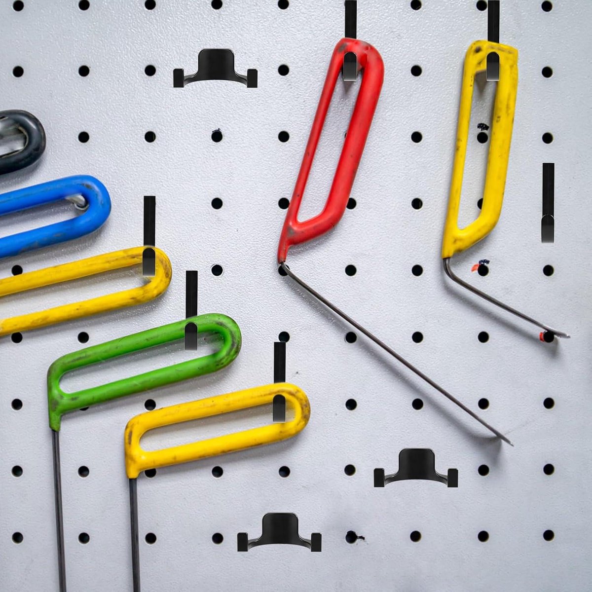 Storage Hooks for Sheds - Handy J/V-Shaped Tool Hooks - Compatible with various sheds - Storage accessories for a tidy shed