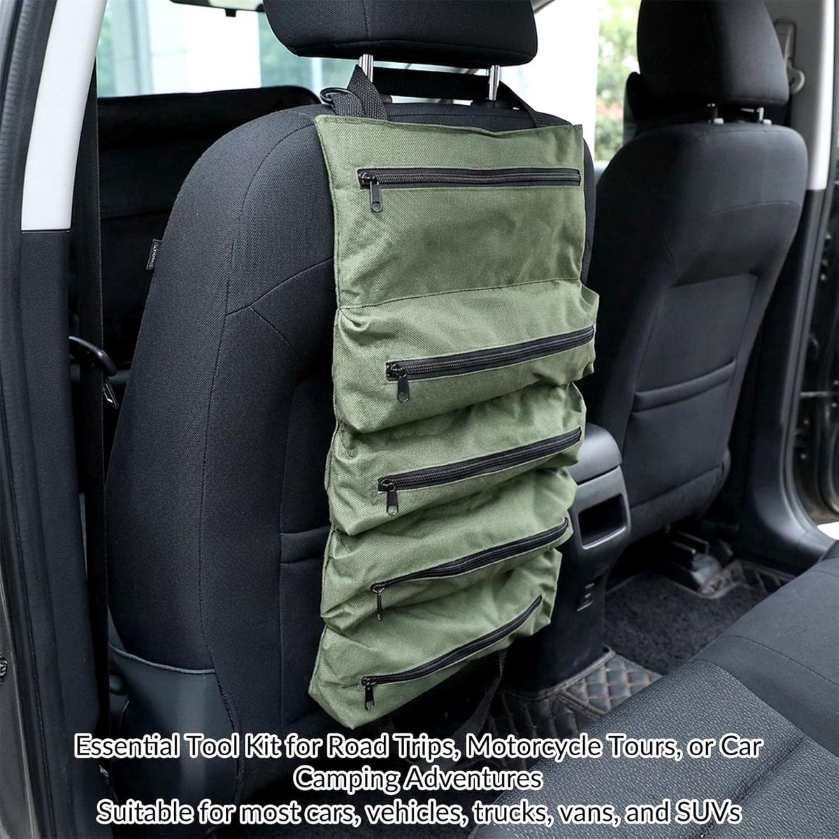 Tool bag - storage bag - tool bag - tools not included - foldable - portable - storage accessories - suitable for electricians and repairmen - tool bag - green - 47*28 cm