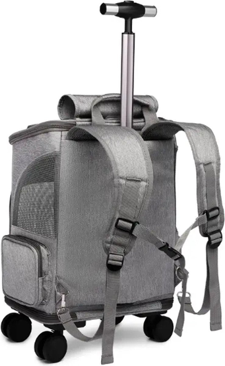 Luxury Dog & Cat Trolley | For Small Dog or Cat | Dog Backpack | Dog Buggy | Cat Travel Carrier