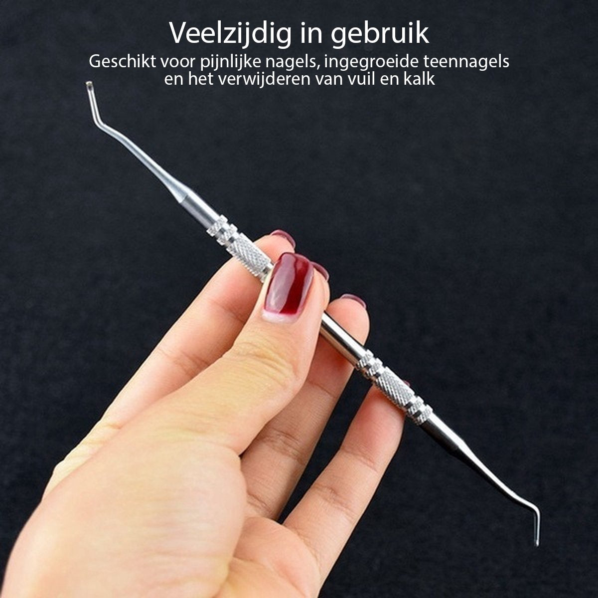 Nail Lifter for Ingrown Toenails - Nail Lifter - Double-Sided Sturdy 2 mm Spoons - Pedicure Excavator -