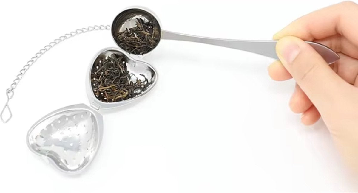 Stainless Steel Heart-shaped Tea Infuser | Male Tea Filter | Separate Tea Strainer | Herb Heart | Sieve | Tongs | Infuser | Tea Egg | Mr Tea | Little Tea Man | Stainless Steel