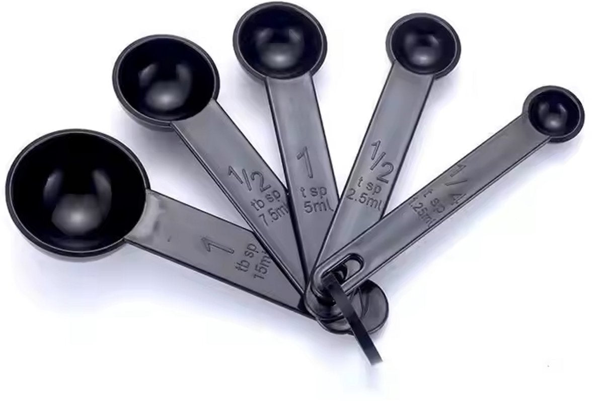 Measuring Spoon Set 5 Pieces | Kitchen Utensils | Measuring Spoon | White