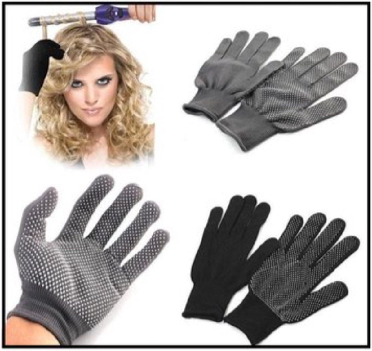 Heat-Resistant Gloves | Heat Glove | Curling Iron | Straightener | 1 Pair