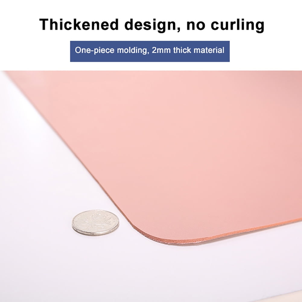 Dengjunhu Desk Pad Protector,Mouse Pad,Office Desk Mat, Non-Slip Desk Blotter, Laptop Desk Pad, Waterproof Desk Writing Pad for Office and Home Gray