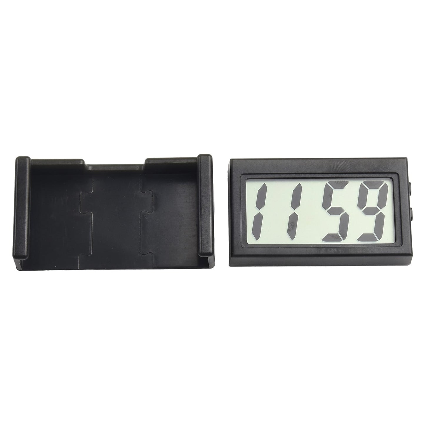 Car Dashboard Digital Clock - Vehicle Adhesive Clock with LCD Display Time