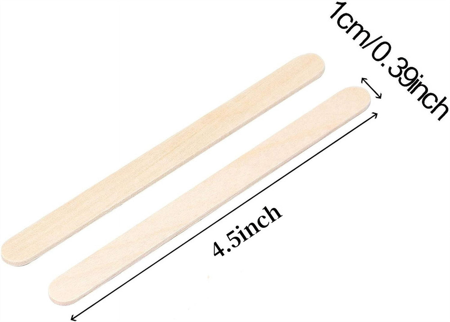 Wooden Sticks for Crafts,Wooden Ice Cream Sticks,Creative Popsicle Sticks,Natural Wood Popsicle Sticks,Handmade Ice Pop Sticks,for Home Classroom,Arts and Crafts (100Pcs)