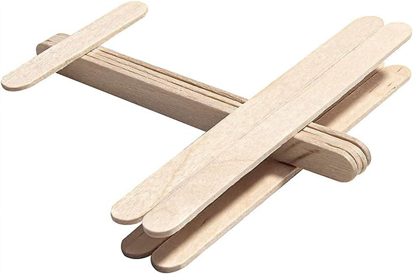 Wooden Sticks for Crafts,Wooden Ice Cream Sticks,Creative Popsicle Sticks,Natural Wood Popsicle Sticks,Handmade Ice Pop Sticks,for Home Classroom,Arts and Crafts (100Pcs)