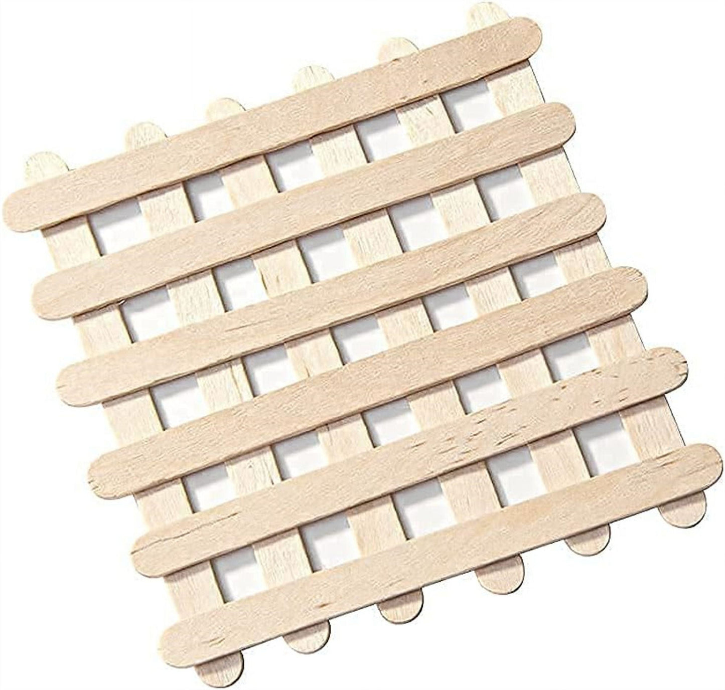 Wooden Sticks for Crafts,Wooden Ice Cream Sticks,Creative Popsicle Sticks,Natural Wood Popsicle Sticks,Handmade Ice Pop Sticks,for Home Classroom,Arts and Crafts (100Pcs)