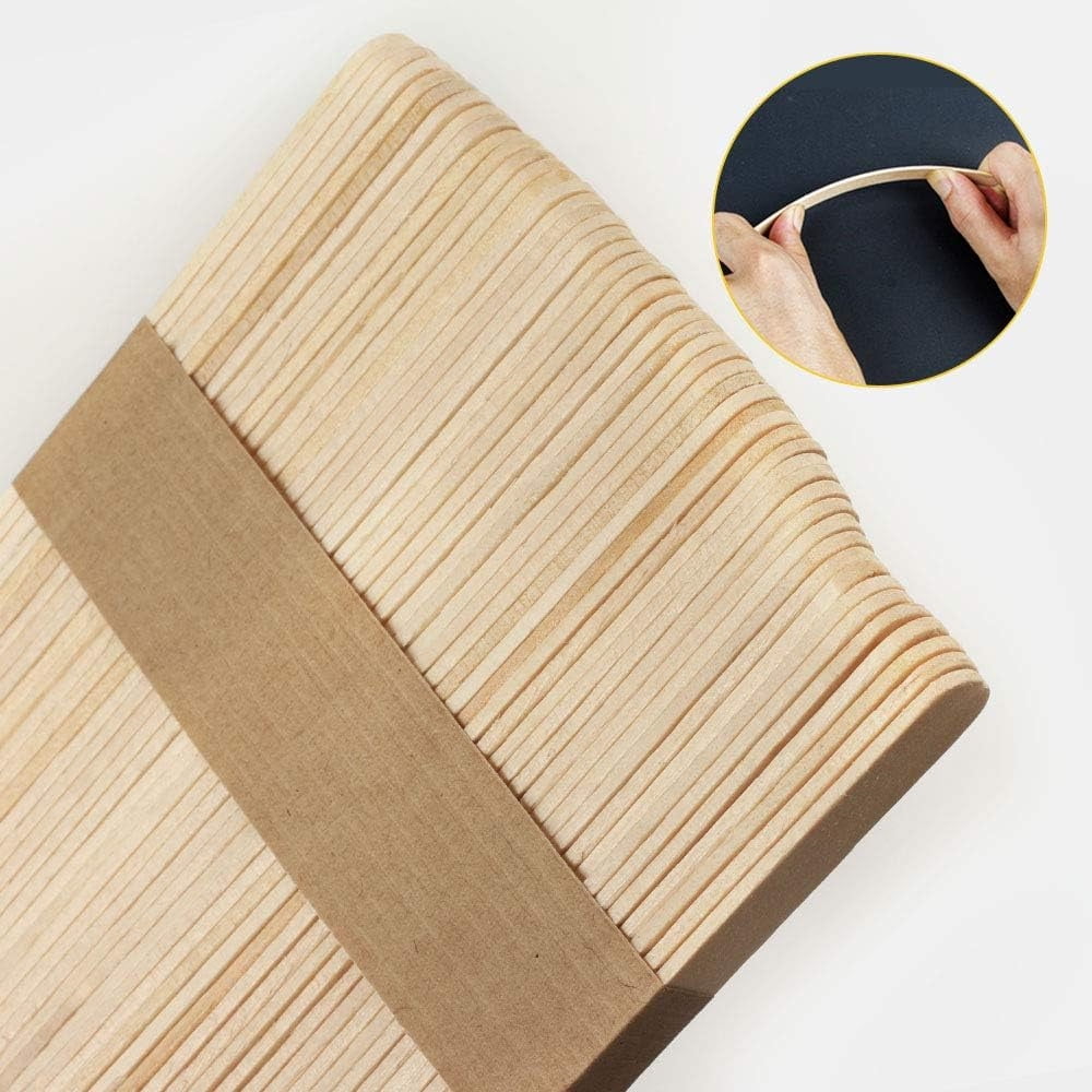 Wooden Sticks for Crafts,Wooden Ice Cream Sticks,Creative Popsicle Sticks,Natural Wood Popsicle Sticks,Handmade Ice Pop Sticks,for Home Classroom,Arts and Crafts (100Pcs)