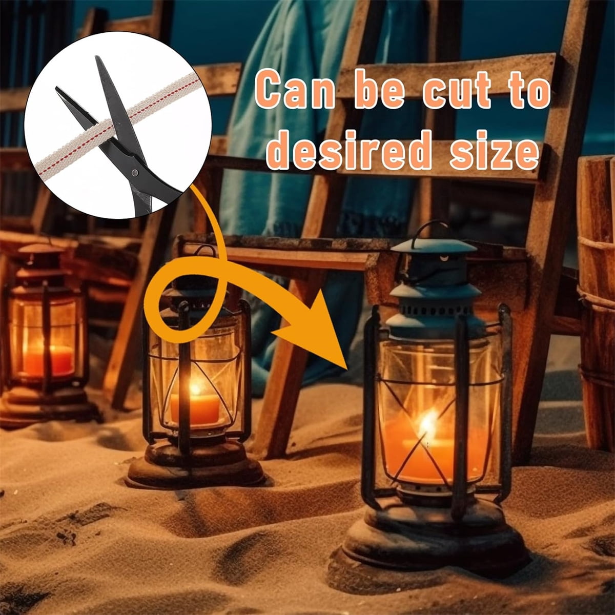 GIXUSIL 26.25 Feet Flat Wide, Oil Lamp Wick, Oil Burner Wick, Cotton Replacement Lanterns Wick with Red Stitch for Kerosene Paraffin Burner Lighting, Lantern Oil Burner, 4 Rolls 32.8'