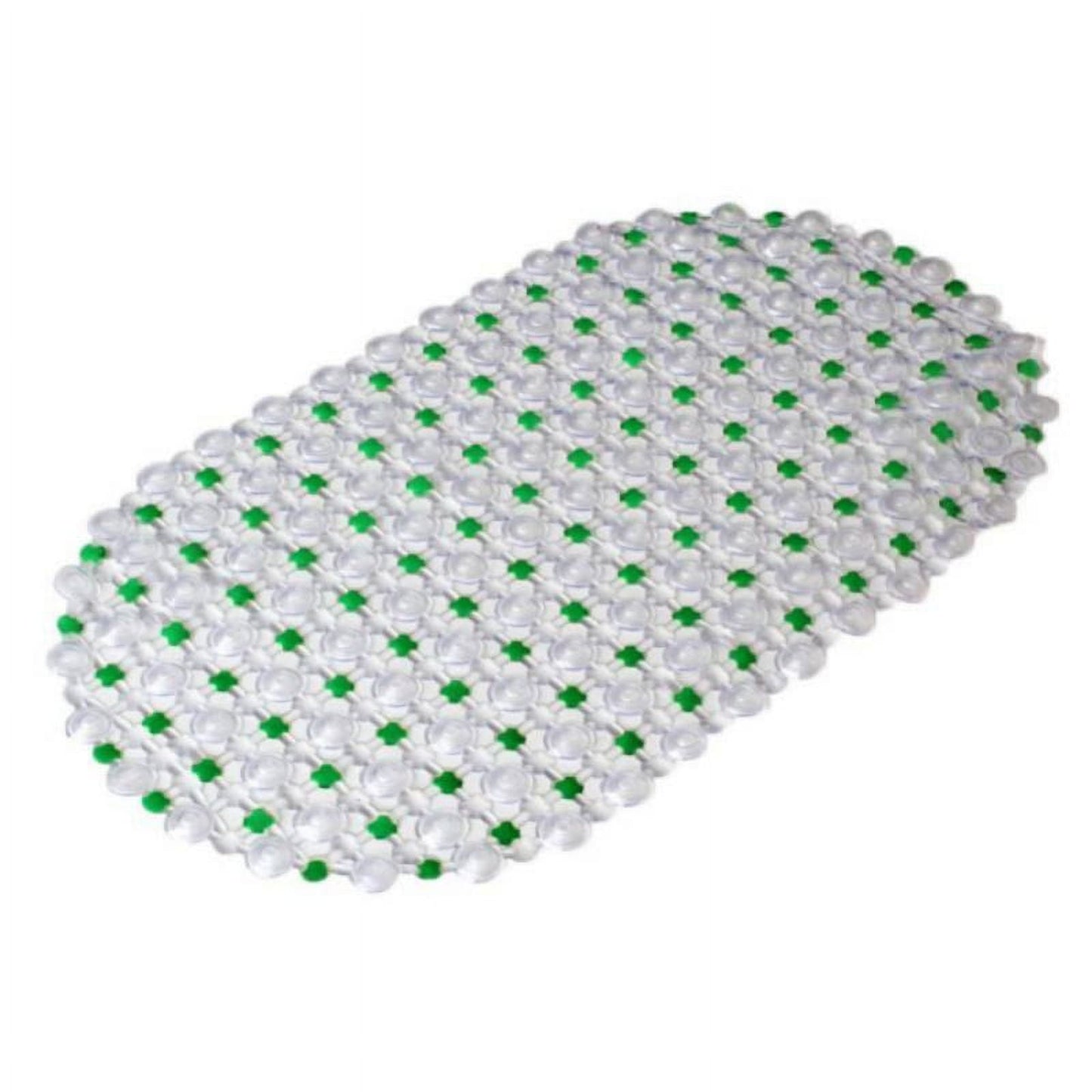 Shower Mats Non Slip Without Suction Cups, 15× 26.8 Inch, PVC Bathroom Mats, Bath Mats for Shower and Bathroom, Quick Drying Red