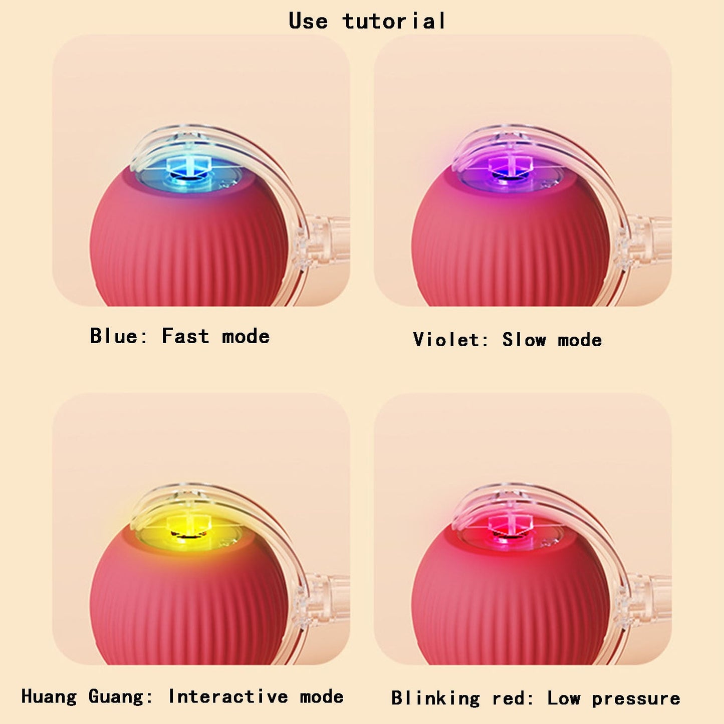 3 Pack Interactive Cat Ball Toy - Electric Cat Toy with USB Rechargeable, Three Working Modes, 360° Rolling Smart Ball for Cats and Dogs