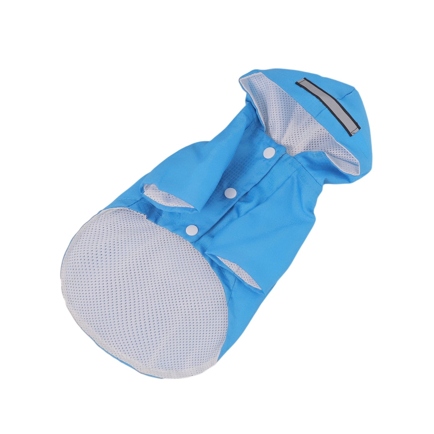 Travelwant Waterproof Reflective Dog Raincoat- Adjustable Pet Jacket, Lightweight Dog Hooded Slicker Poncho for Small to X- Large Dogs and Puppies L Blue