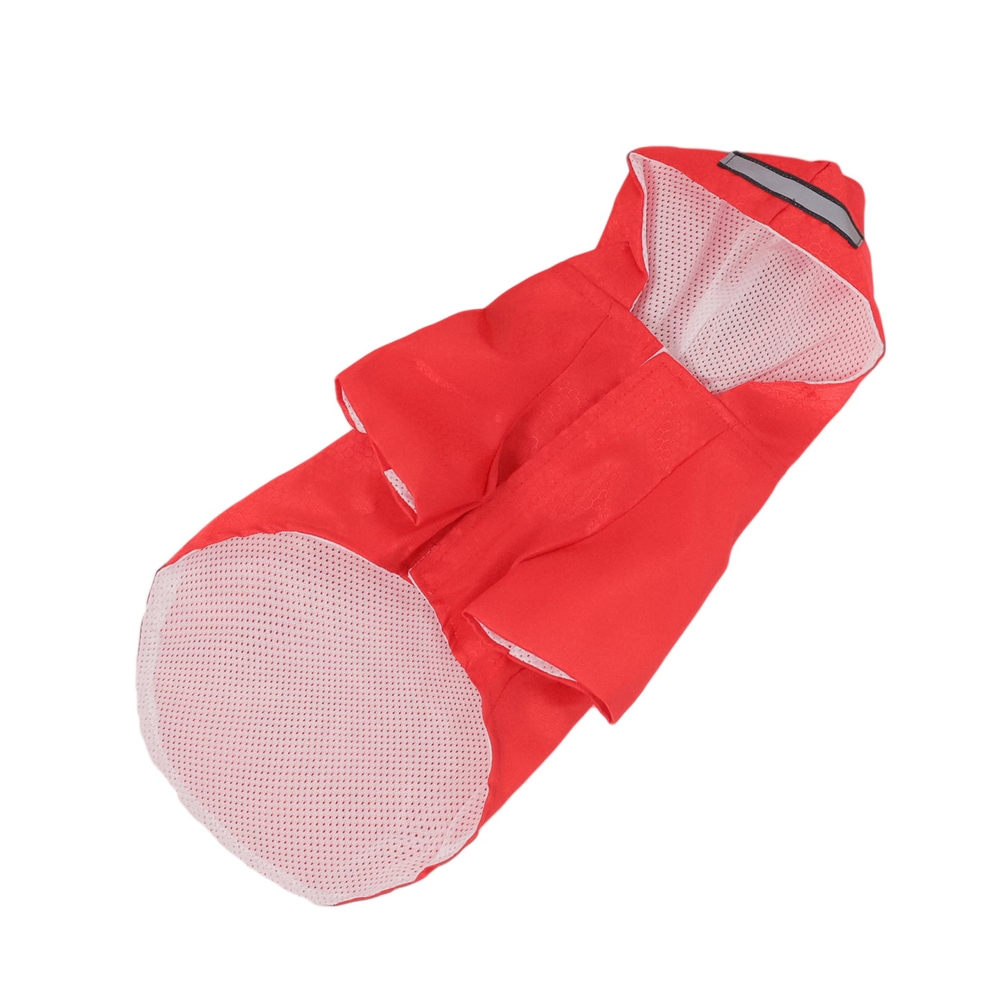 Travelwant Waterproof Reflective Dog Raincoat- Adjustable Pet Jacket, Lightweight Dog Hooded Slicker Poncho for Small to X- Large Dogs and Puppies M Red