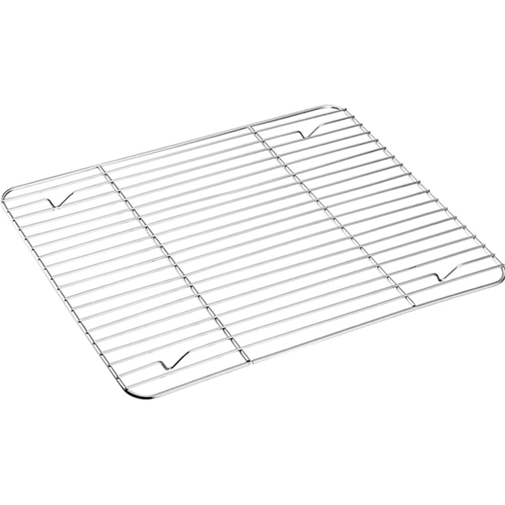 1 Pack High Strength Stainless Steel Grill Racks,QZS Nonstick Roasting Racks,Rectangle Wire Net Rack,Kitchen Baking Rack,Nonstick Wire Grill Net,for Picnic Camping Barbeque Party 11"x 9 11"×9"×0.6"