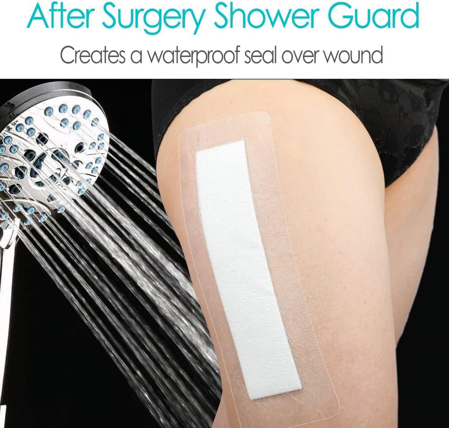 14 PCS Long Waterproof Bandage - 4x12" Knee, Hip Surgery Recovery, Shower Protector, Surgical Incision Adhesive Dressing