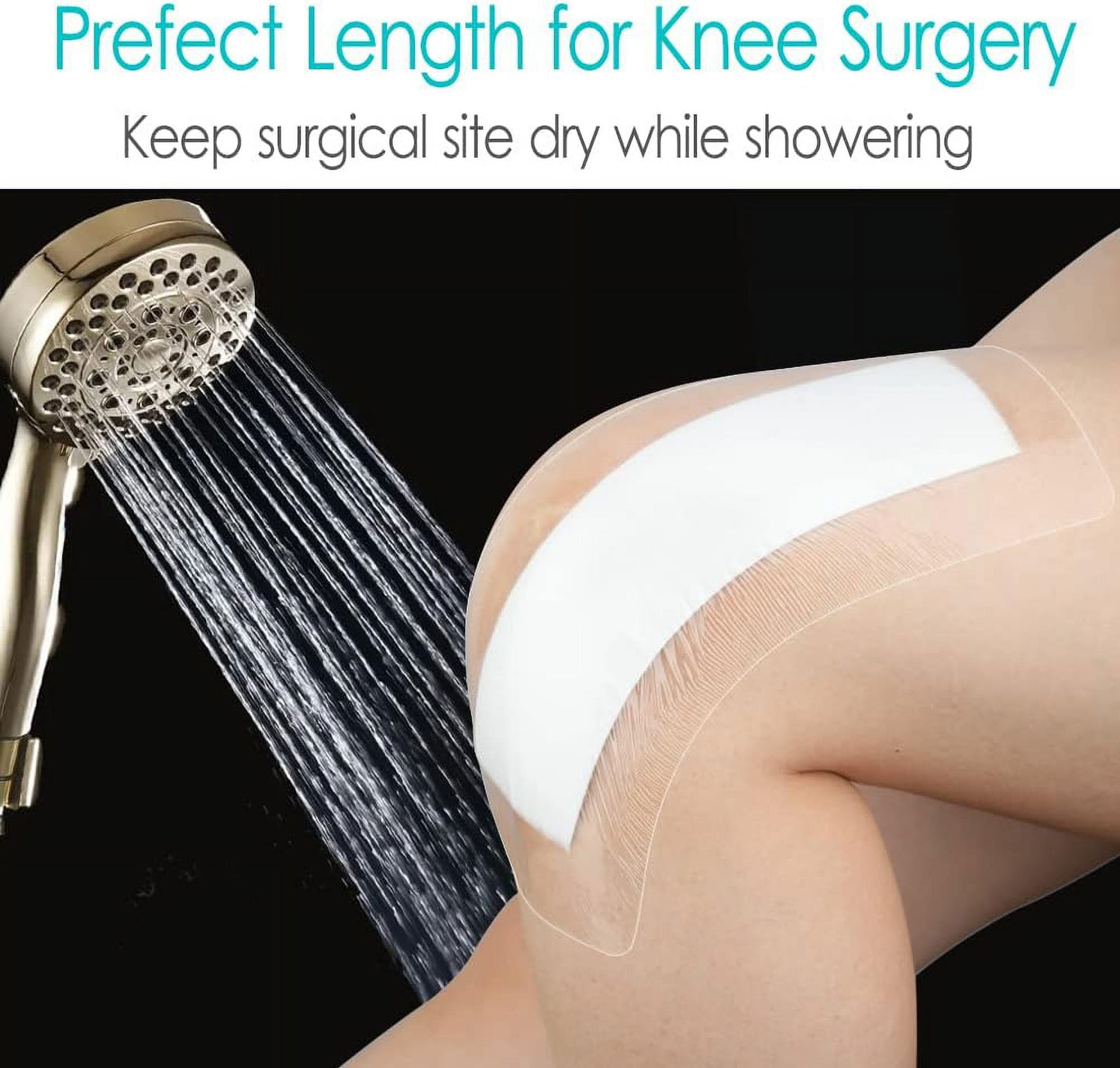 14 PCS Long Waterproof Bandage - 4x12" Knee, Hip Surgery Recovery, Shower Protector, Surgical Incision Adhesive Dressing