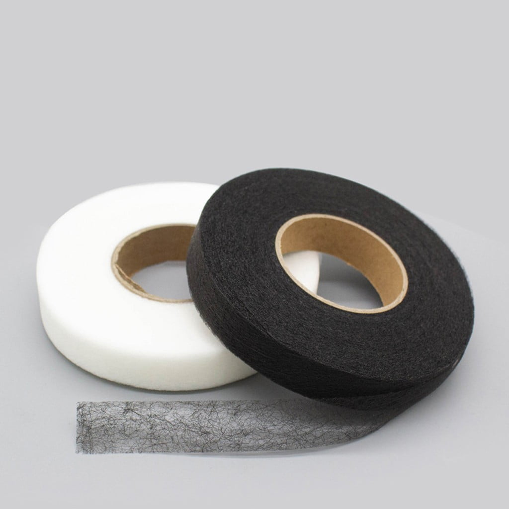 70 Yards Iron in Hemming Tape, 3cm Adhesive No Sewing Hem Tape, Iron in Tape for Hemming, Stitch Witchery Tape Sewing Tape, Fusible Tape Adhesive Wonder Web for Curtain, Pants, Clothes Black