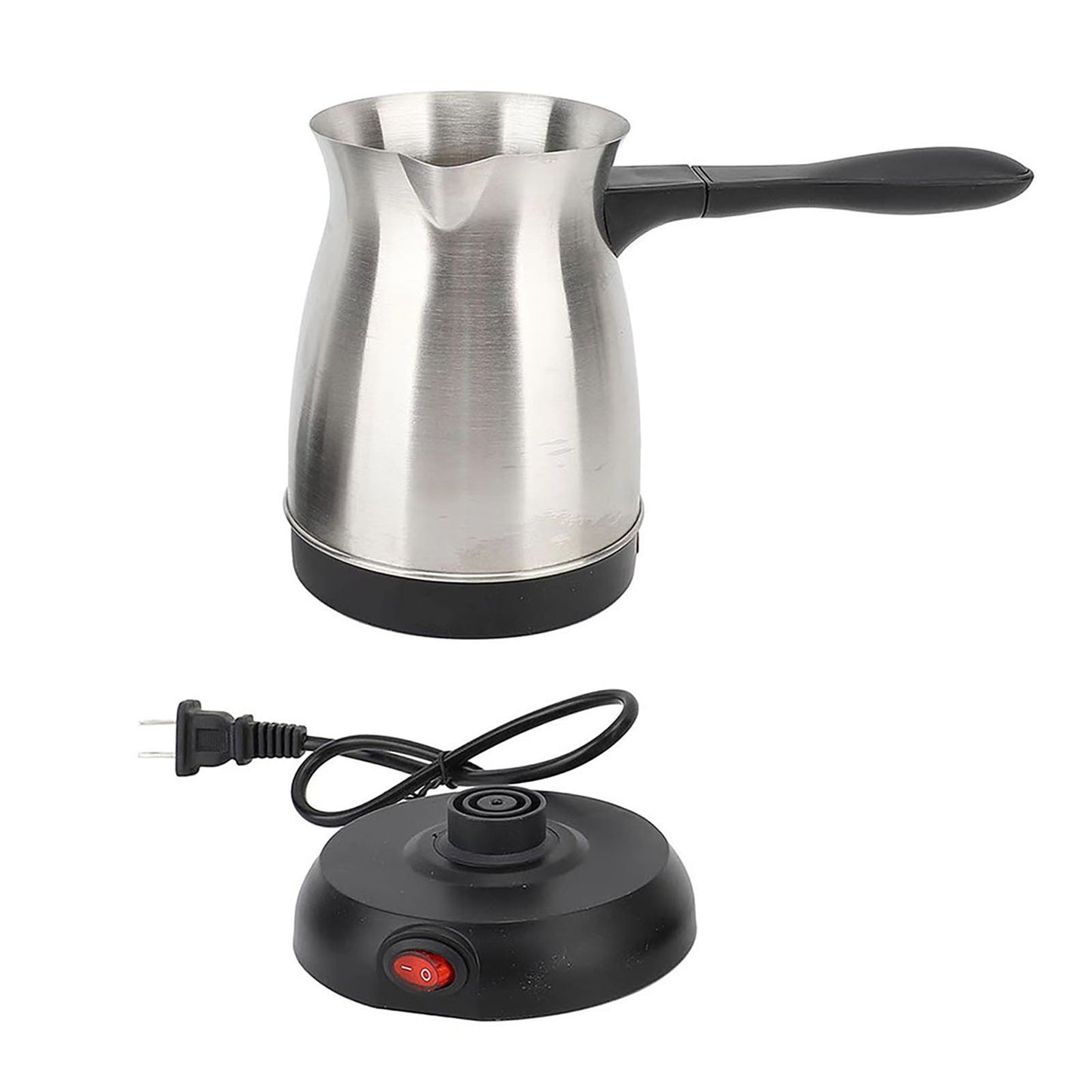 Coffee Maker, Turkish Electric Coffee Maker Machine, Stainless Steel Electric Coffee Pot for Delicious Turkish & Greek Coffee, 600ML,5 to 6 Cup Brewing Capacity,110V US Plug Multicolor