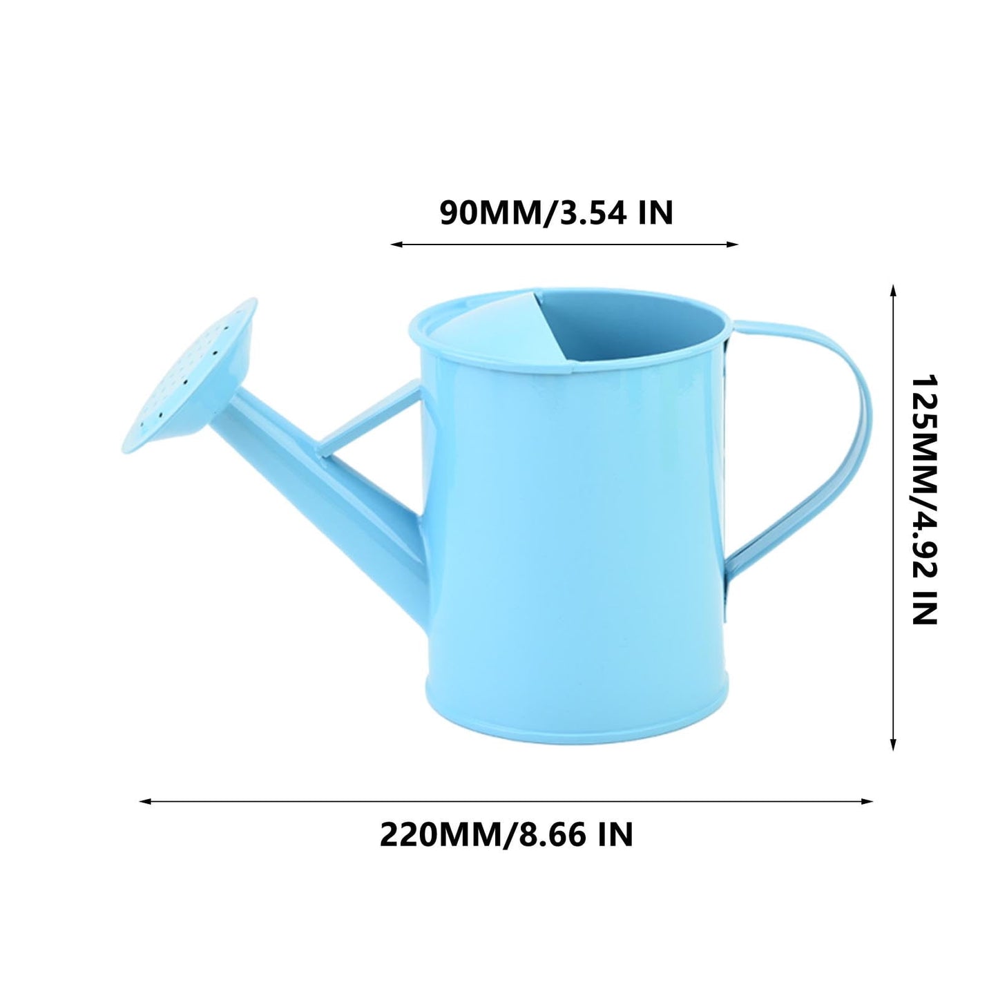 Metal Watering Can, Iron Sprinkling Kettle, Garden Watering Pot for Outdoor Plants Watering Equipment, Gardening Water Pot Watering Can for Garden Home Plants, 600ML 600 mL Green