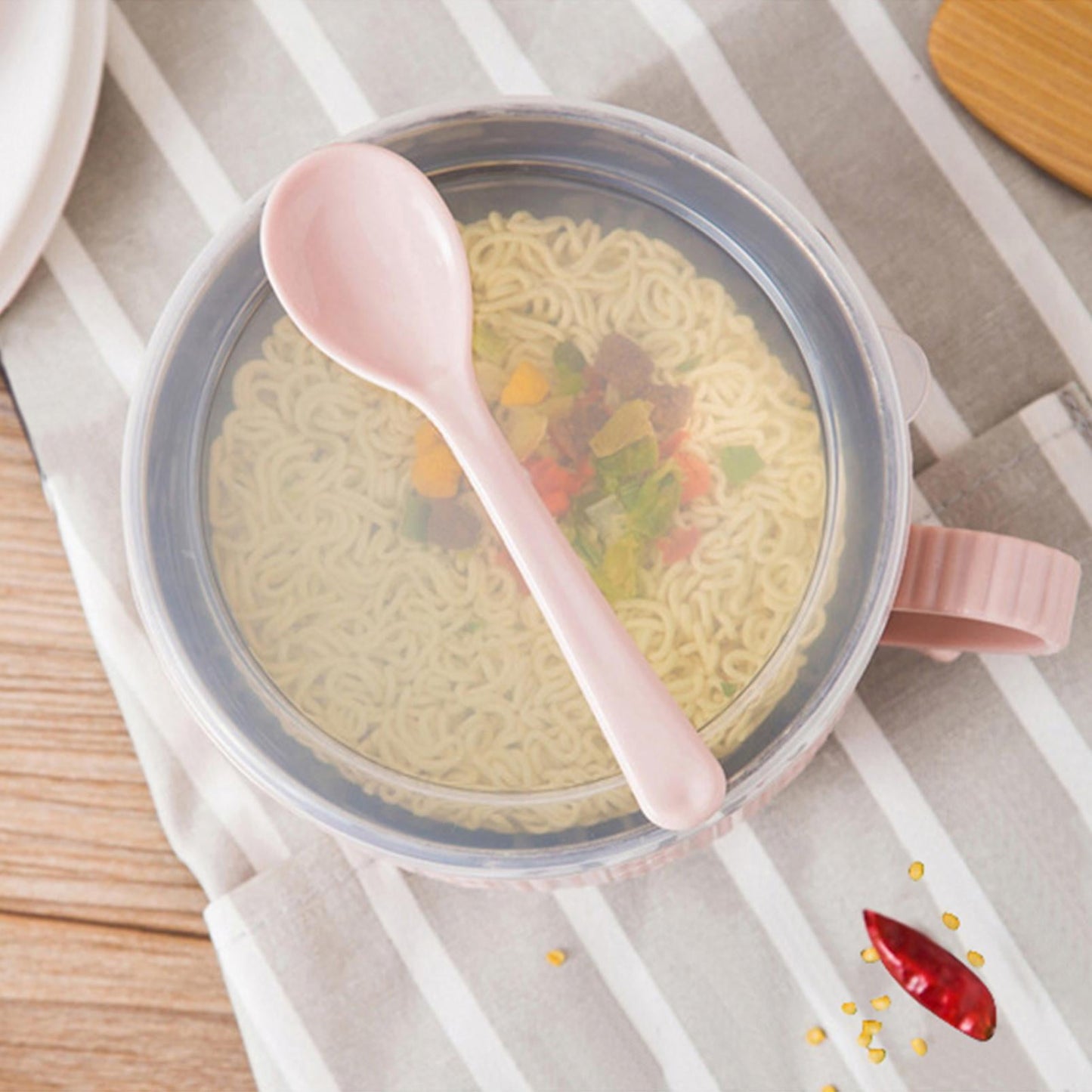 Soup Bowl with Handles,Soup Mug with Handles, Wide Large Cereal Bowl for Oatmeal, Gumbo, Salad, Ceramic Soup Cup, Microwave & Oven Safe 5.5x3.7inch A Clearance! Pink/2PCS
