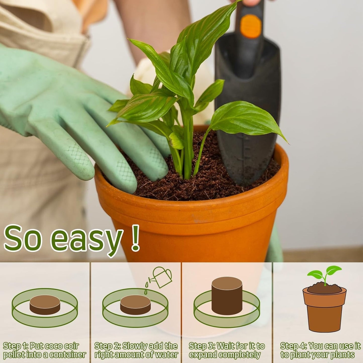 20Pack Coir Pellets Seed Starting Soil,1.2x0.4In Portable Coco Peat Soil for Indoor Outdoor,QZS Compressed Coir Fiber Potting Soil for Plants,Herb