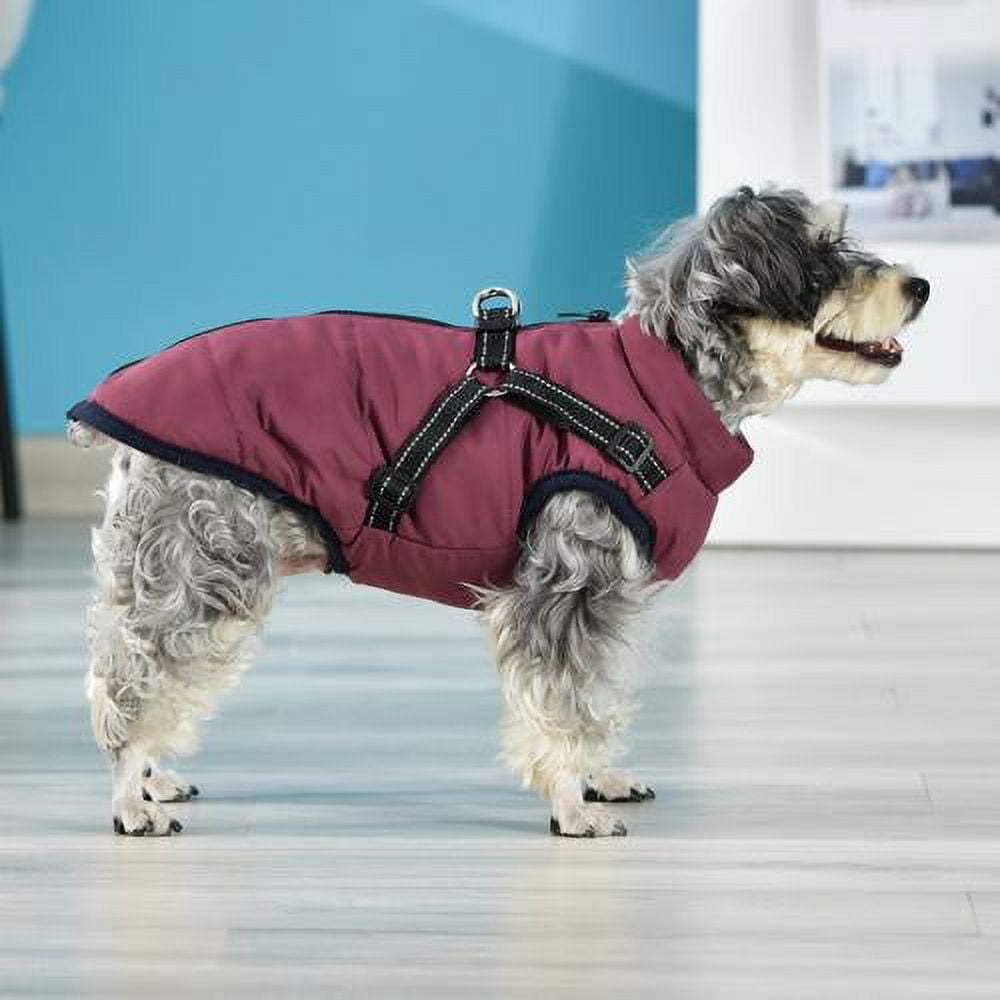 Warm Dog Jacket, Snowproof Windproof Waterproof Dog Winter Coat for Cold Weather - Soft Fleece Lining and Warm Thick Padded Dog Snow Coat for Puppy Small Medium Large Dogs M green, navy blue, red, purple, black